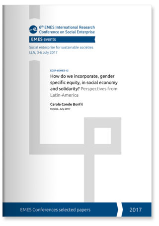 How do we incorporate, gender specific equity, in social economy and solidarity? Perspectives from Latin-America