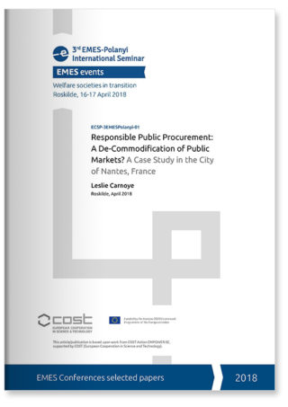 Responsible Public Procurement: A De-Commodification of Public Markets? A Case Study in the City of Nantes, France