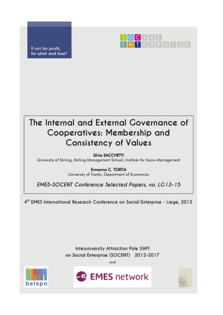 The Internal and External Governance of Cooperatives: Membership and Consistency of Values