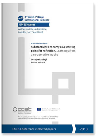 Substantivist economy as a starting point for reflection. Learnings from  a co-operative inquiry